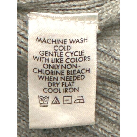 Calvin Klein Mens XL Gray Ribbed All Cotton Half Zip Sweater - Picture 6 of 8